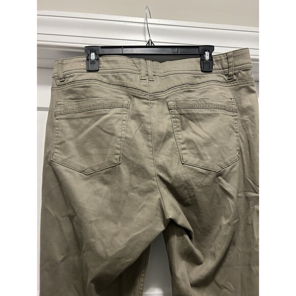 Democracy Pants Womens Size 16 Ab Technology Stretch Mid Rise Tapered Green - Picture 4 of 4